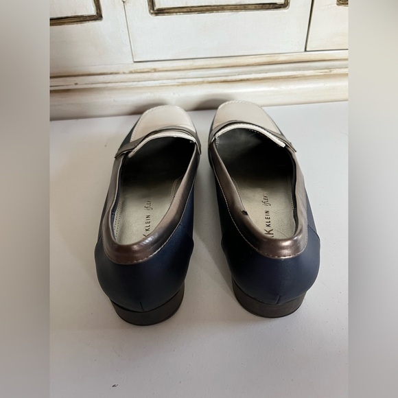 Women’s Anne Klein Vittorio loafers iflex faux leather metallic fabric strap 8.5 - Picture 2 of 9